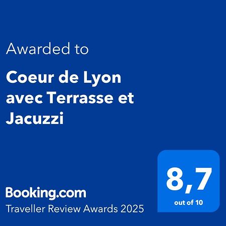 Coeur De Lyon Avec Terrasse Et Jacuzzi Apartment Exterior foto