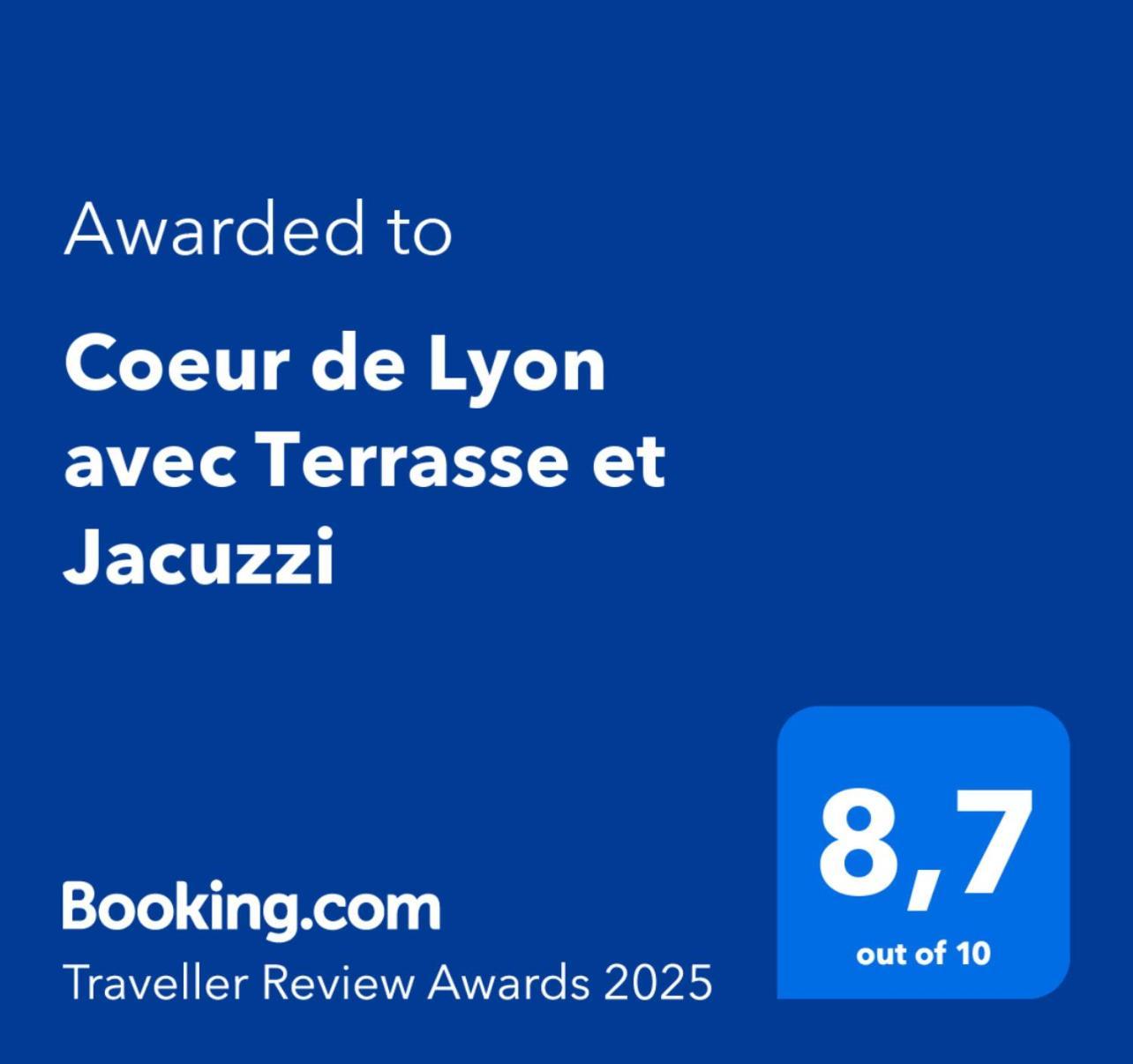 Coeur De Lyon Avec Terrasse Et Jacuzzi Apartment Exterior foto